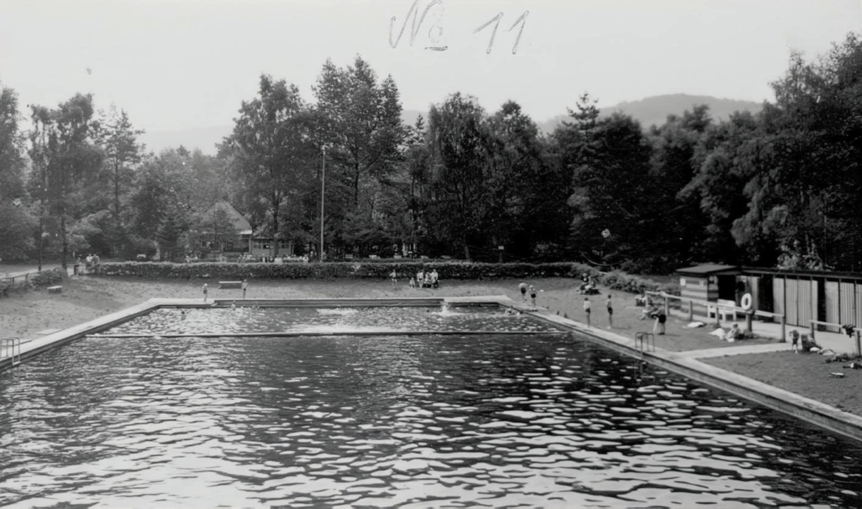 Freibad v. 1948 v. Norden aus