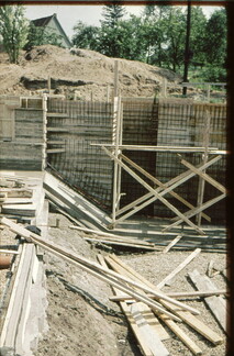 Freibad 1961 Bau Sprunggrube