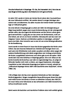 Die alte Schule in Stapelage