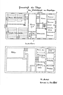 Schule Stapelage 1841 Grundrisse