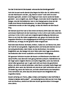 Vor der Ernte kommt die Aussaat - mit der Hand