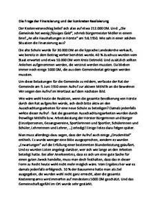 Finanzierung und Realisierung durch aktive Mithilfe