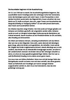 neue Schule Bauarbeiten beginnen mit Ausschachtung