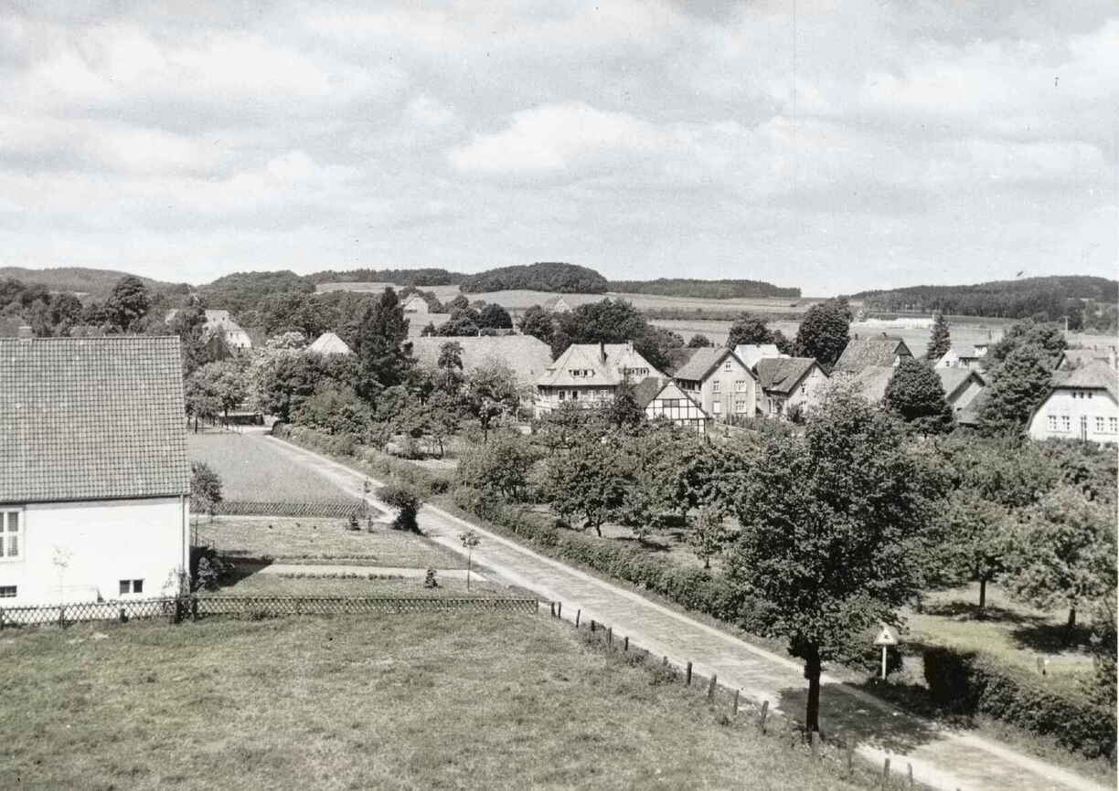 Blick v. Feuerwehrturm 50er-Jahre