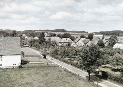 Blick v. Feuerwehrturm 50er-Jahre