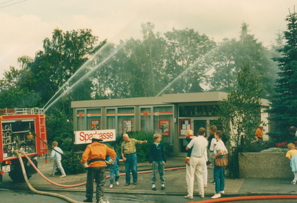Feuerwehrübung 800-Jahr-Feier Sparkasse