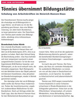 Tönnies übernimmt Bildungsstätte Druck + Papier 1-22