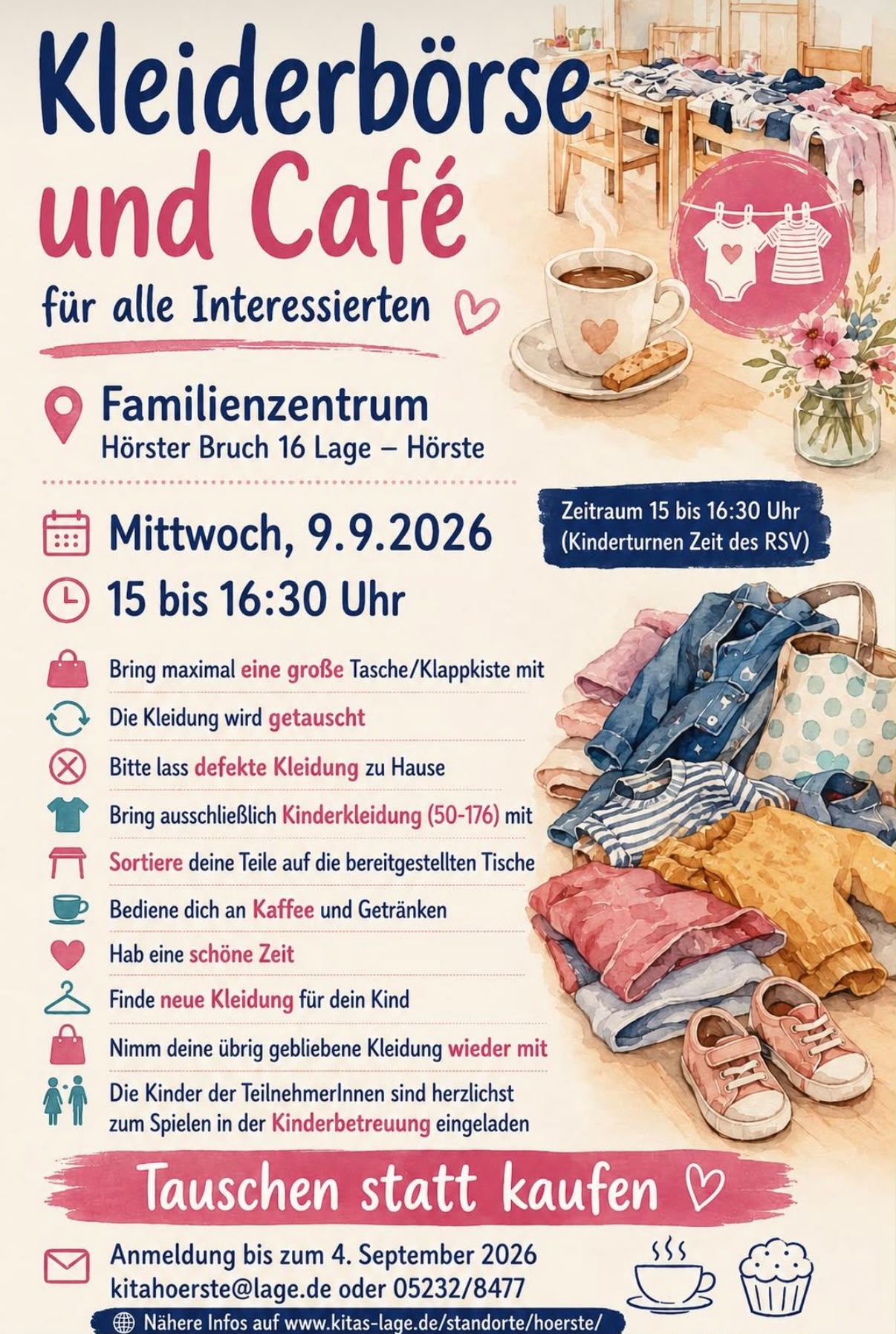 Kleiderbörse und Café